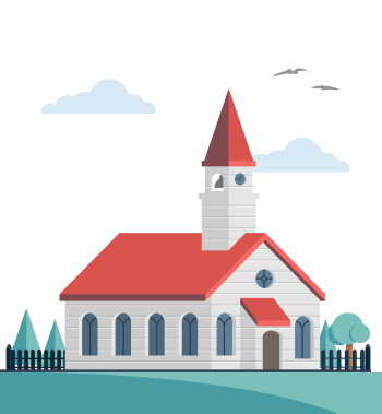 Animated church image